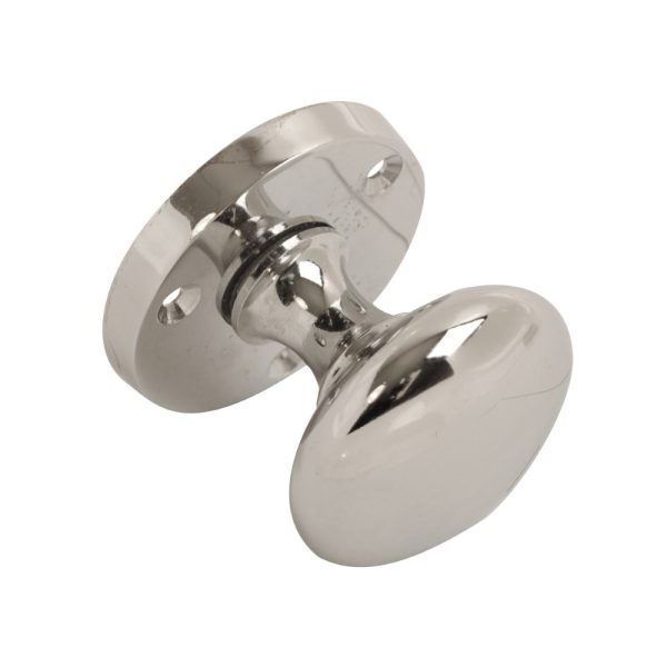 Victorian Mortice Knob Chrome 53mm (Retail Pack of 1 Pair)