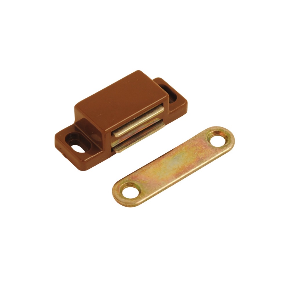 Magnetic Catch H/Duty Small Brown  (Retail Pack of 2)