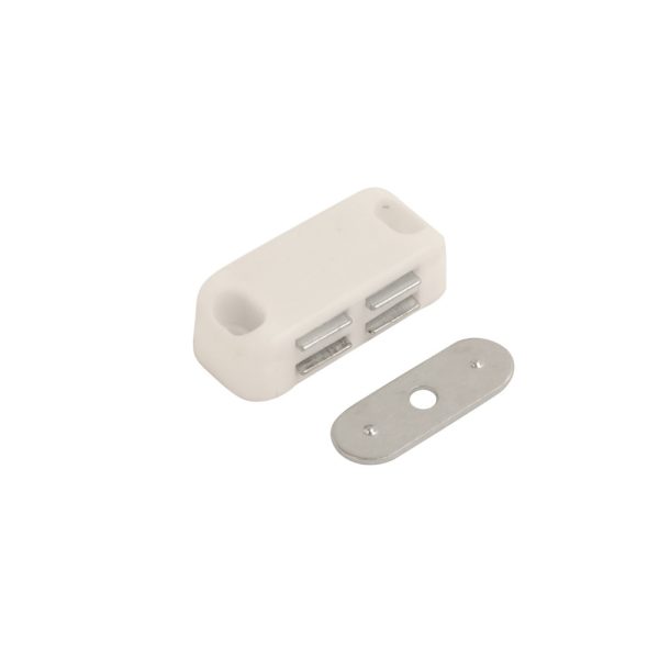 Magnetic Catch Single White 42mm