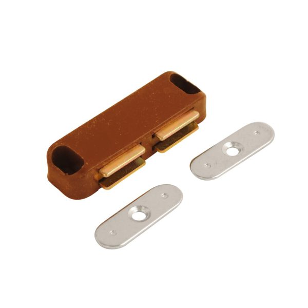 Magnetic Catch Double Brown 65mm