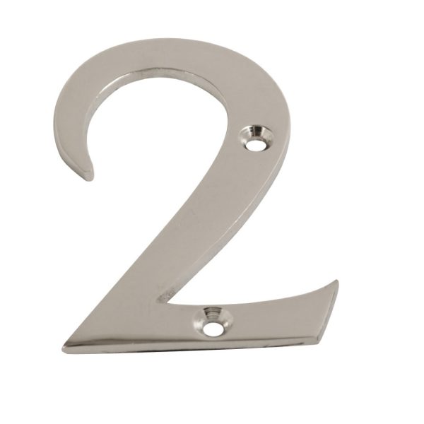 Numeral Figure 2 Chrome 75mm