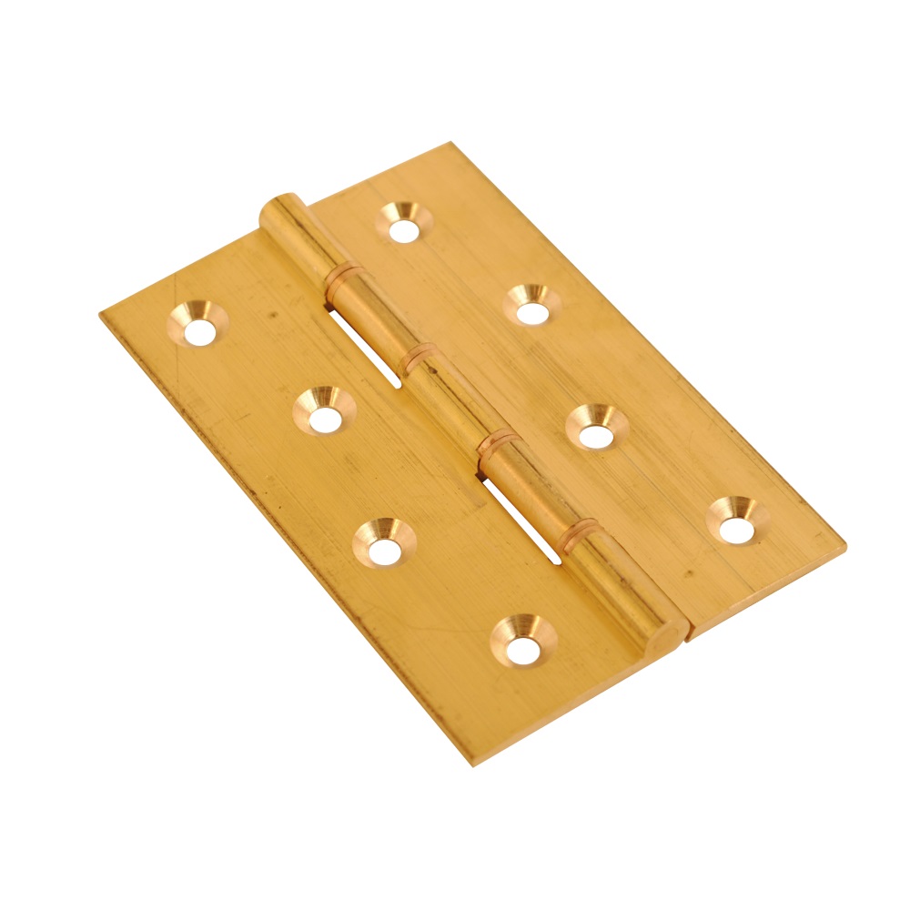 Brass Hinge PBW Self Colour 102x67x3.5mm
