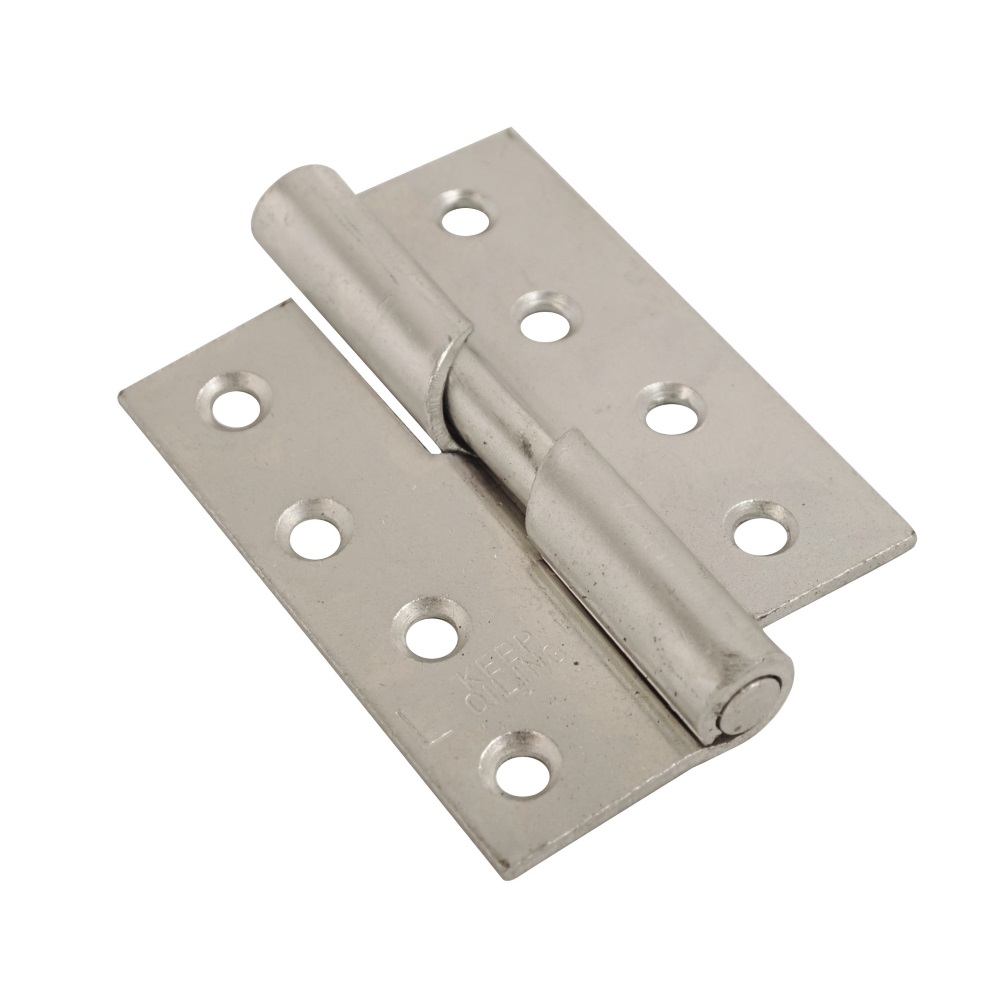 Steel Rising Hinge Right Hand BZP 100mmx80mm