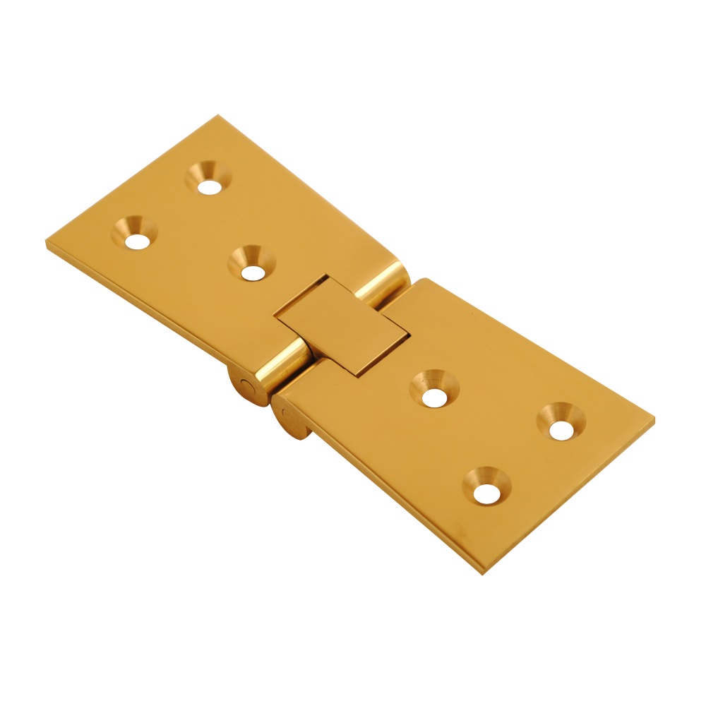 Counter Flap Hinge Polished Brass 100mmx32mmx38mm