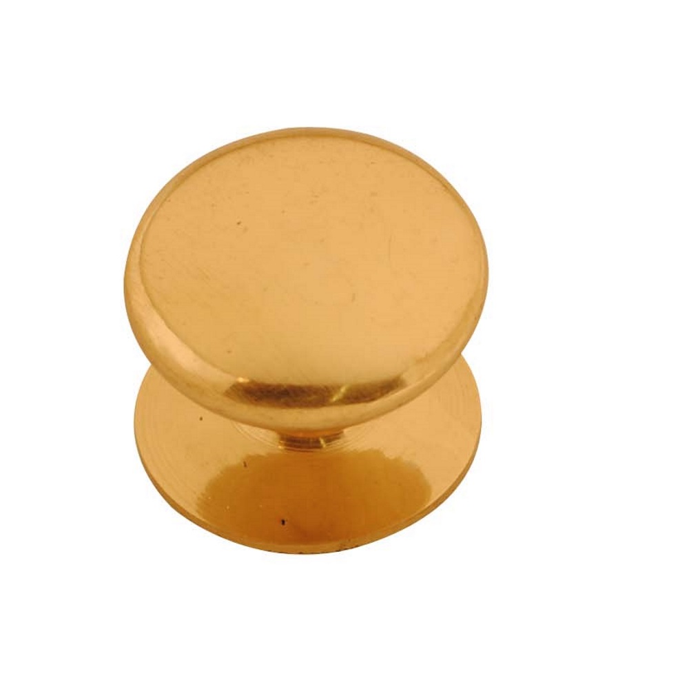 Victorian Cupboard Knob Brass 25mm (Retail Pack of 2)