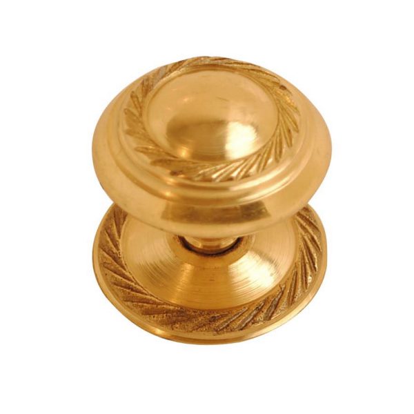 Georgian Cupboard Knob Brass (Retail Pack)