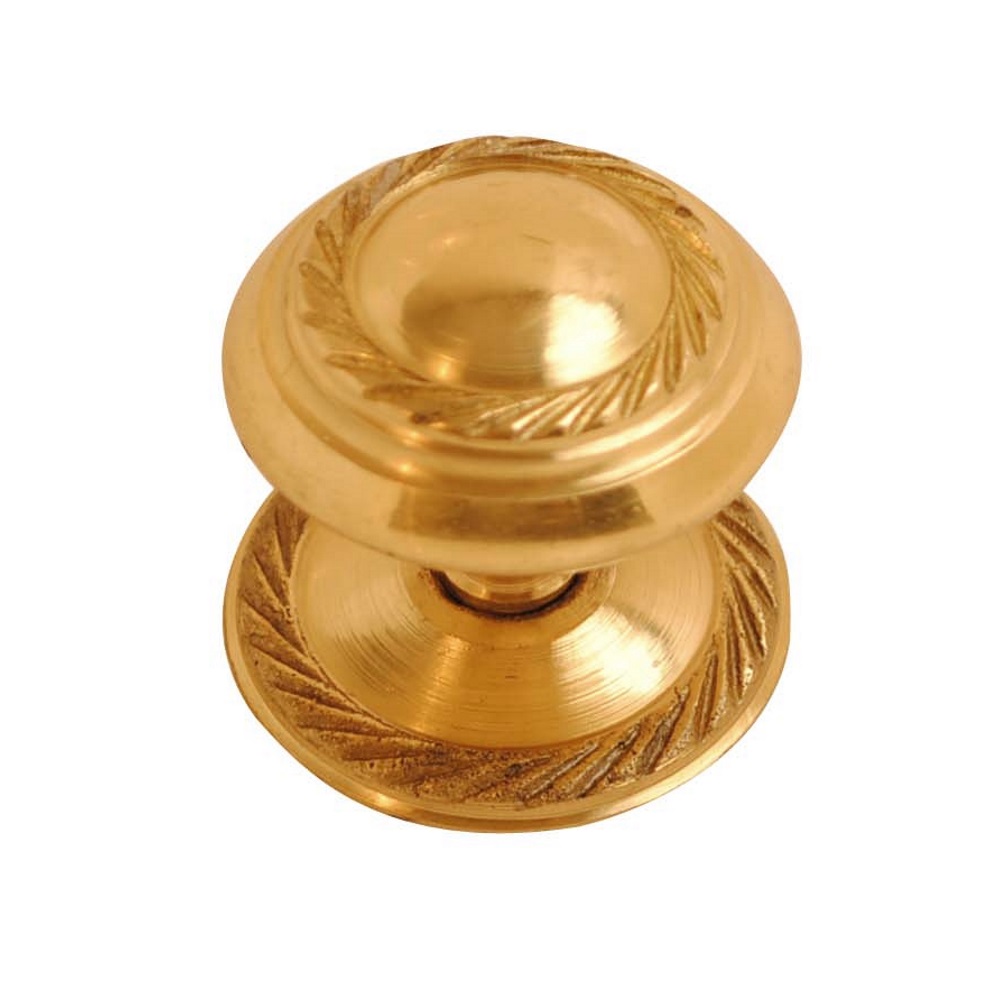 Georgian Cupboard Knob Brass (Retail Pack)