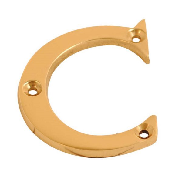 Letter C Brass 75mm