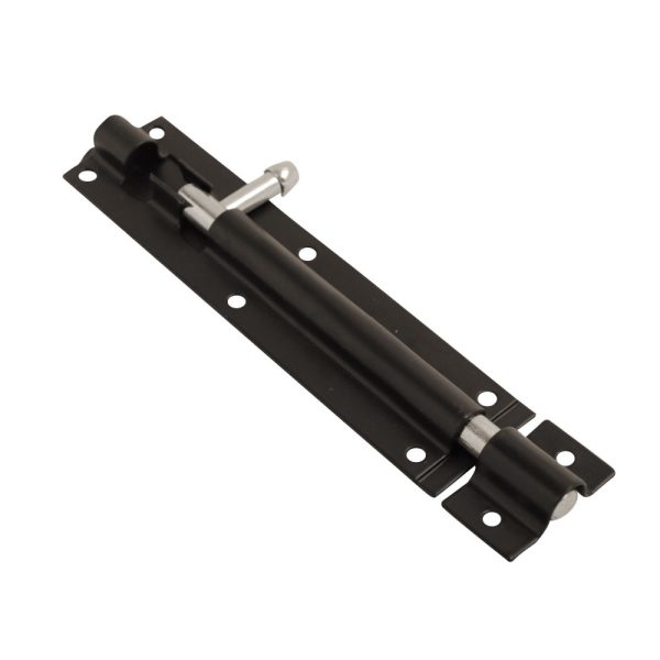 Steel Tower Bolt Black (Retail Pack of 1)