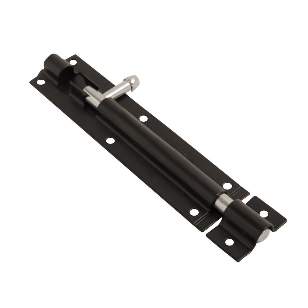 Steel Tower Bolt Black (Retail Pack of 1)