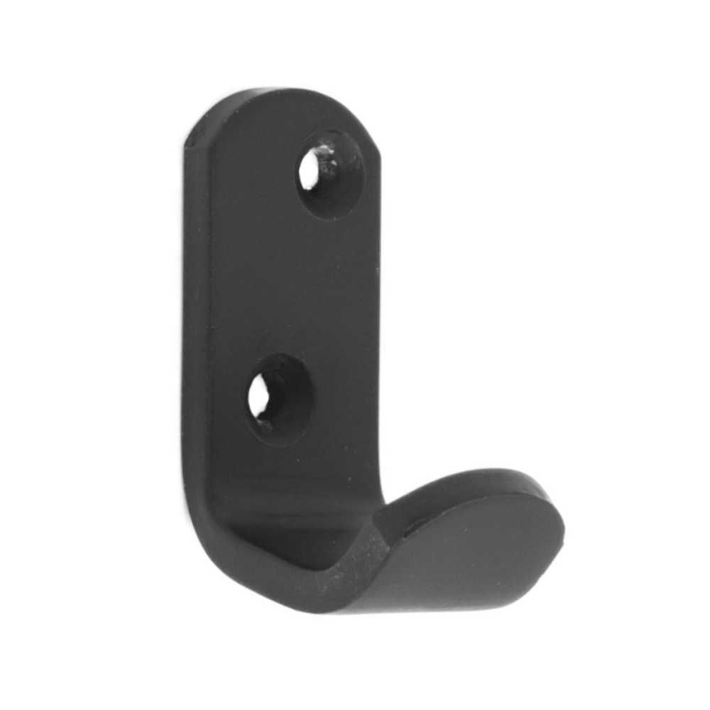 Wardrobe Hook Matt Black 50mm x3mm