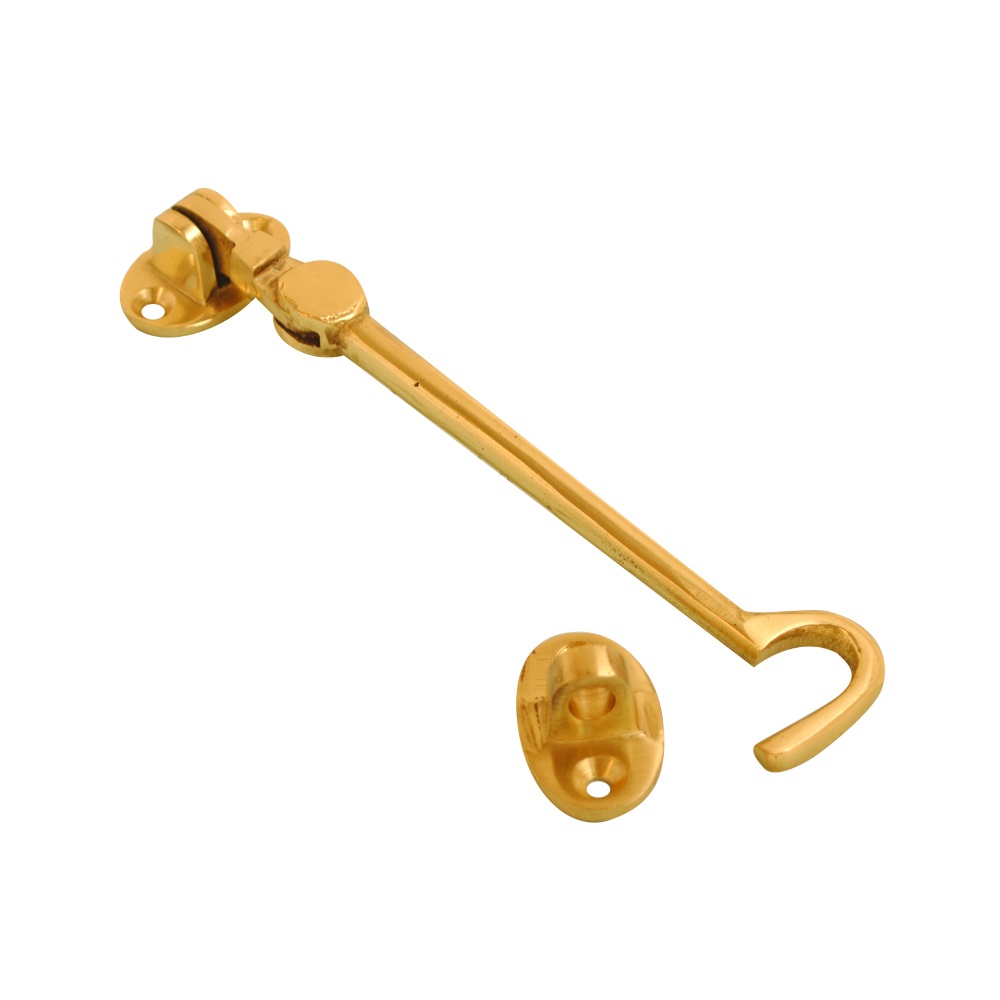 Cabin Hook Silent Pattern Brass (Retail Pack of 1)