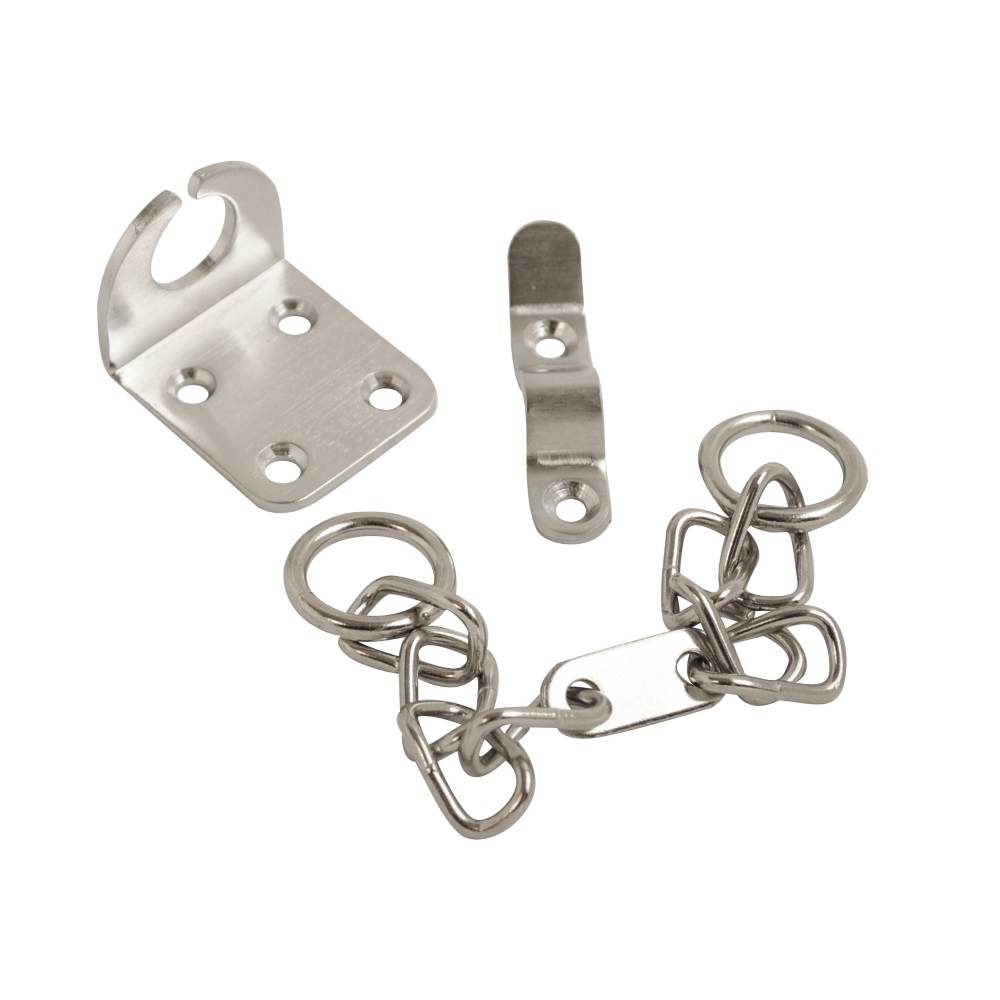 Security Door Chain Satin Chrome