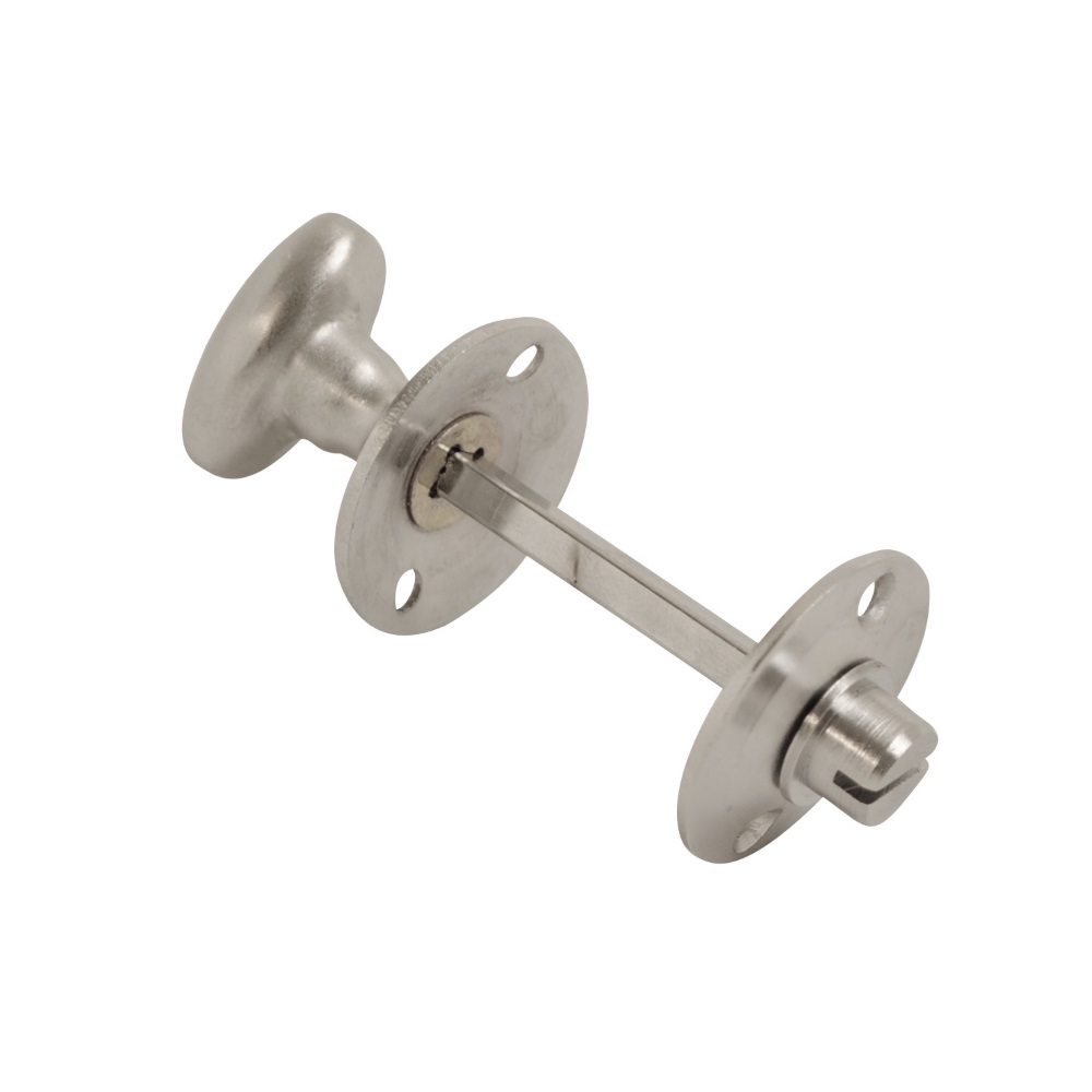 Thumbturn & Release Bathroom Lock Satin Chrome  (Retail Pack of 1)