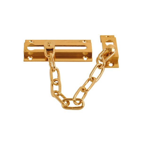 Brass Door Chain Polished Brass 84mm (Retail Pack of 1)