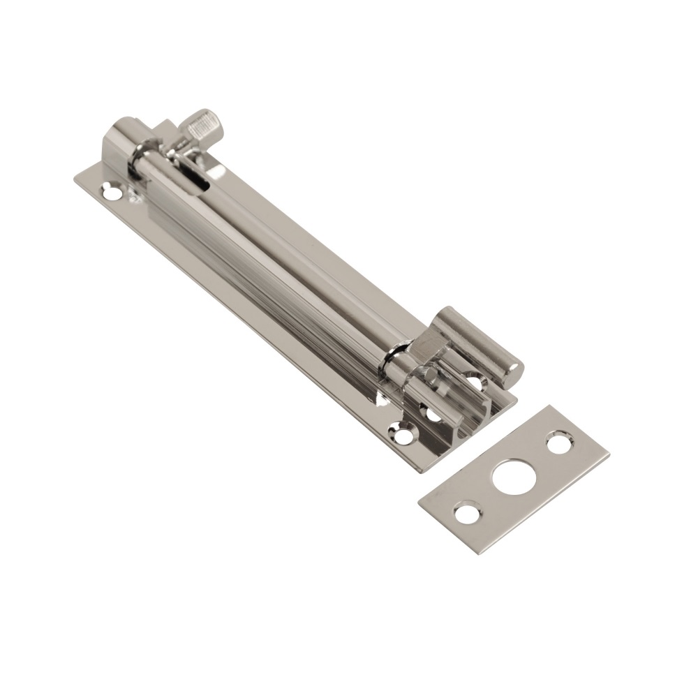 25mm Barrel Bolt Necked Chrome 150mm x 25mm