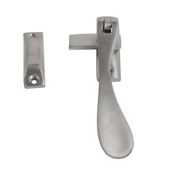 Victorian Hook & Mortice Fastener Satin Chrome 100mm