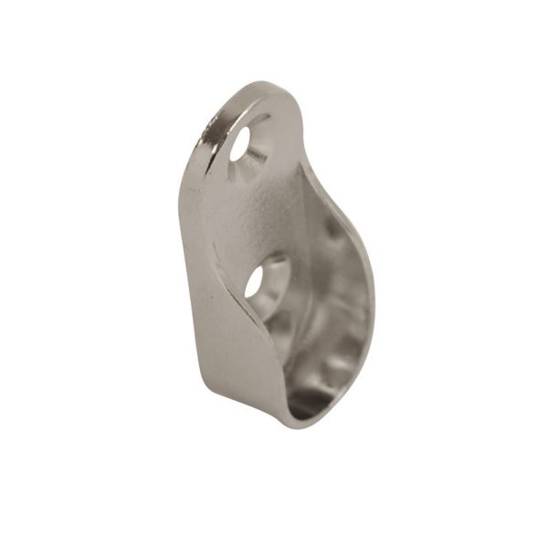 Wardrobe Rail Socket Oval CP