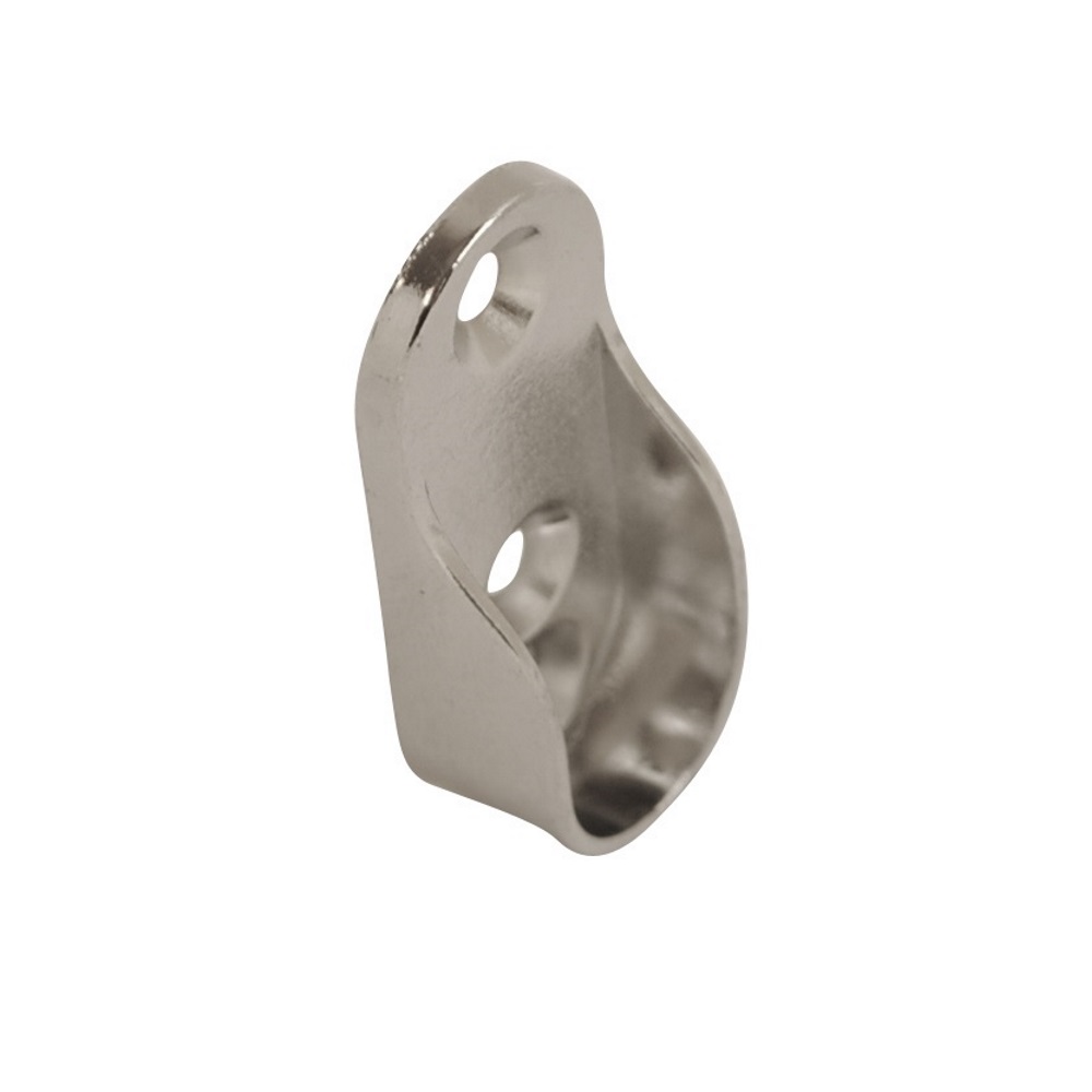Wardrobe Rail Socket Oval CP