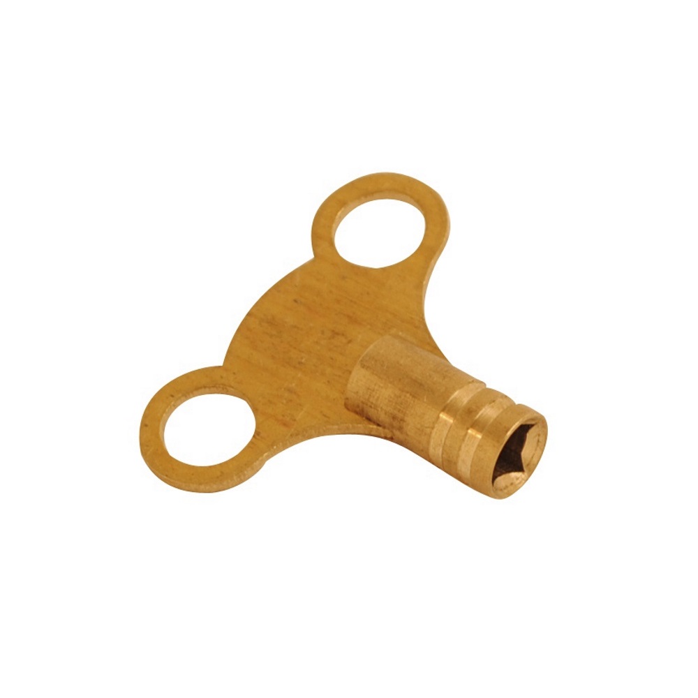Radiator Key Ear Head Polished Brass