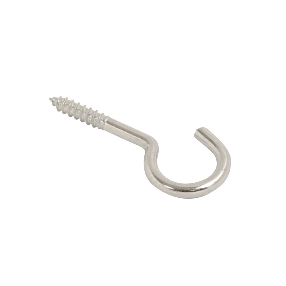 Steel Screw Hook BZP 22x2.0mm