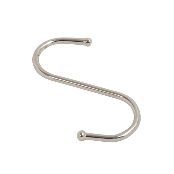 S Hook Ball End Chrome 100mm (Jumbo Pack of 50)