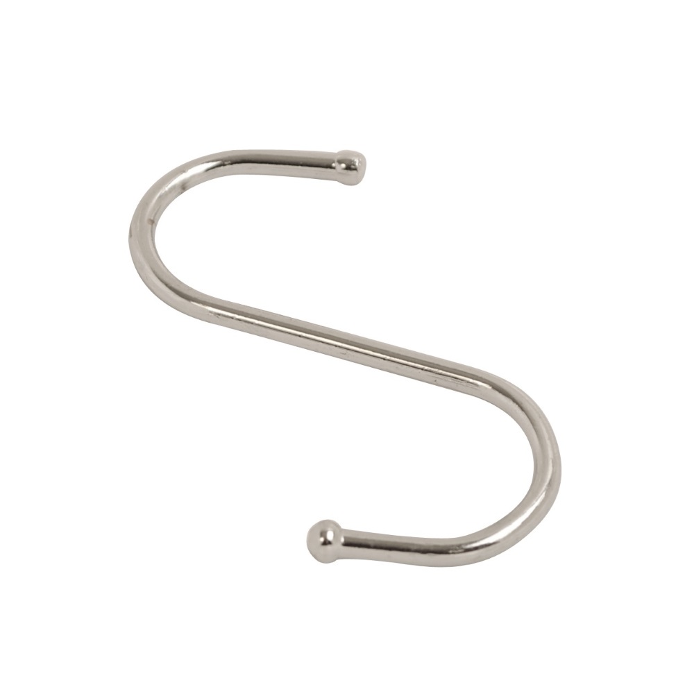 S Hook Ball End Chrome 100mm