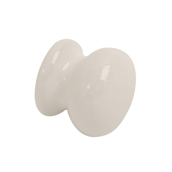 Ceramic Knob White (Retail Pack of 2)