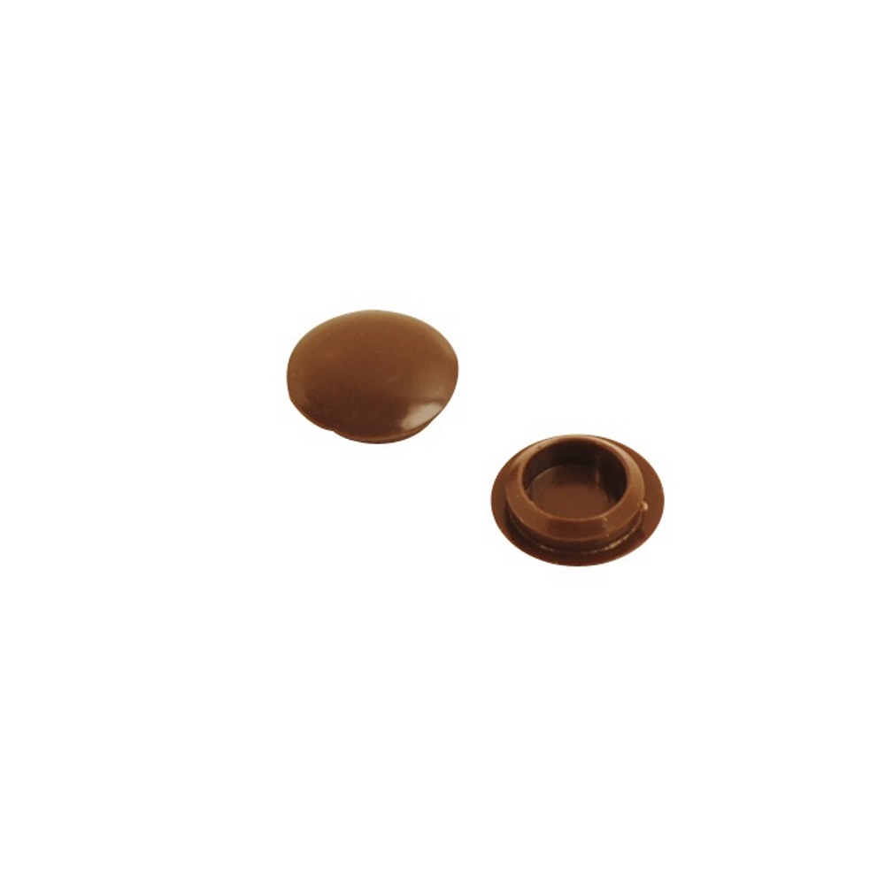 Screw Cover Cap Brown 10mm (Retail Pack of 20)