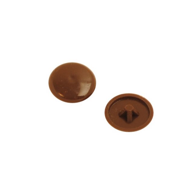 Pozi Screw Cover Brown (Retail Pack of 20)