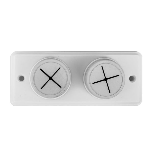White Towel Holder Double