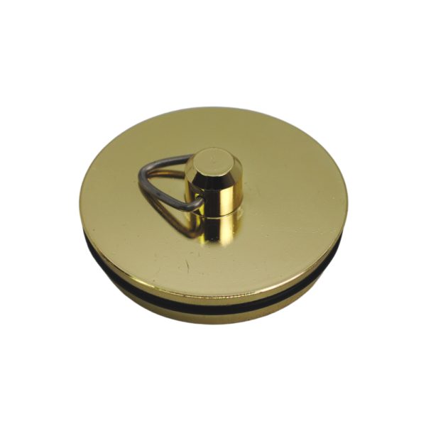 Metal Basin Plug Brass Plated
