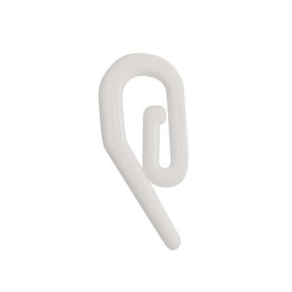 Curtain Hook Plastic White