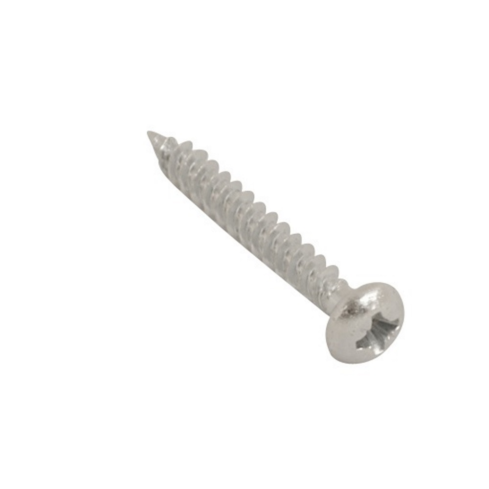 Wood Screw T/Thread RND Pozi BZP No.6x1/2