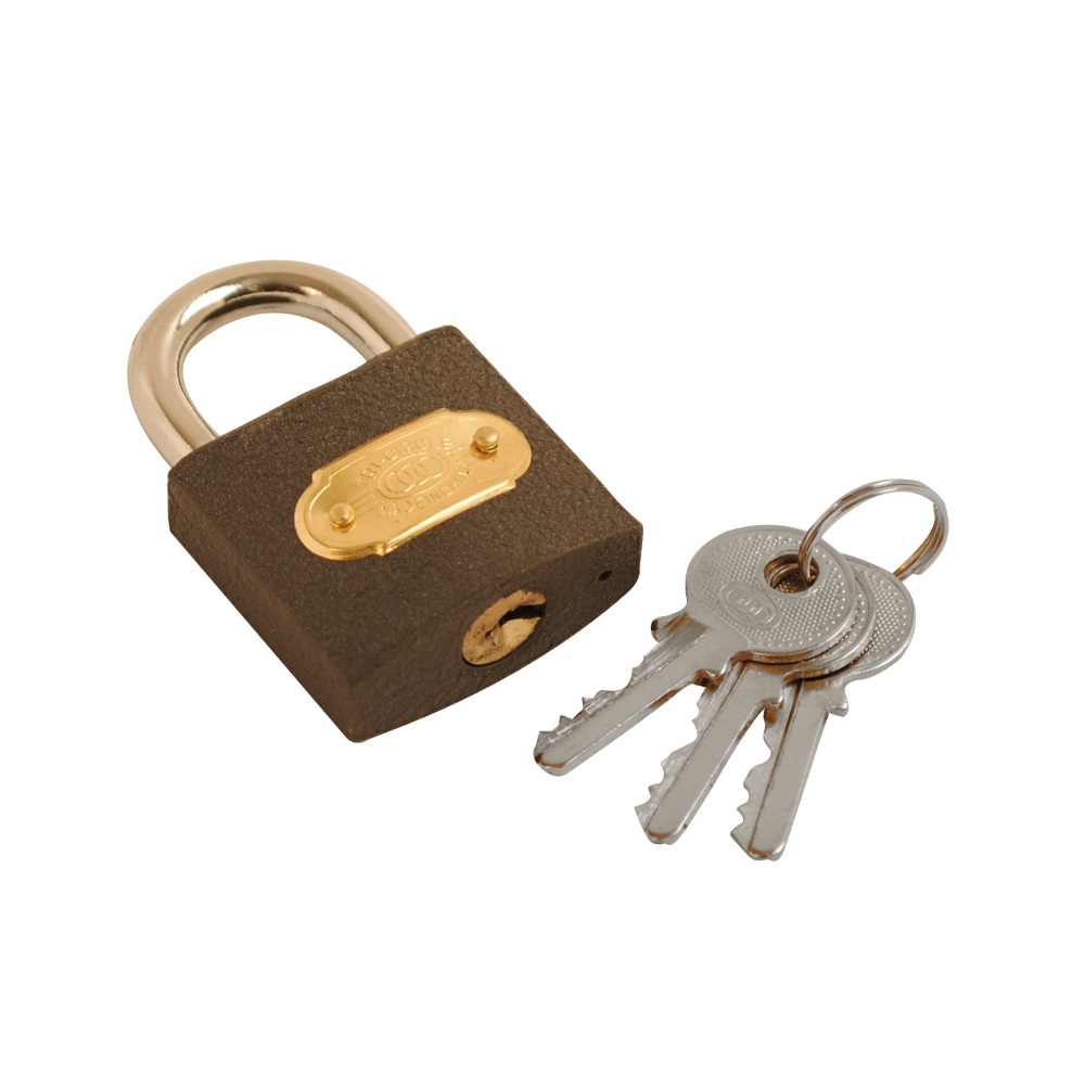 Tri-Circle Padlock Iron (Retail Pack of 1)